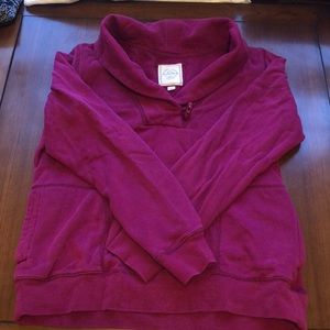 Soft, fuscia pullover sweatshirt